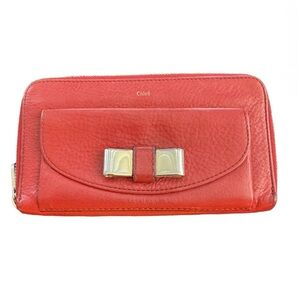 Chloé Lily Long Leather Zip-Around Wallet